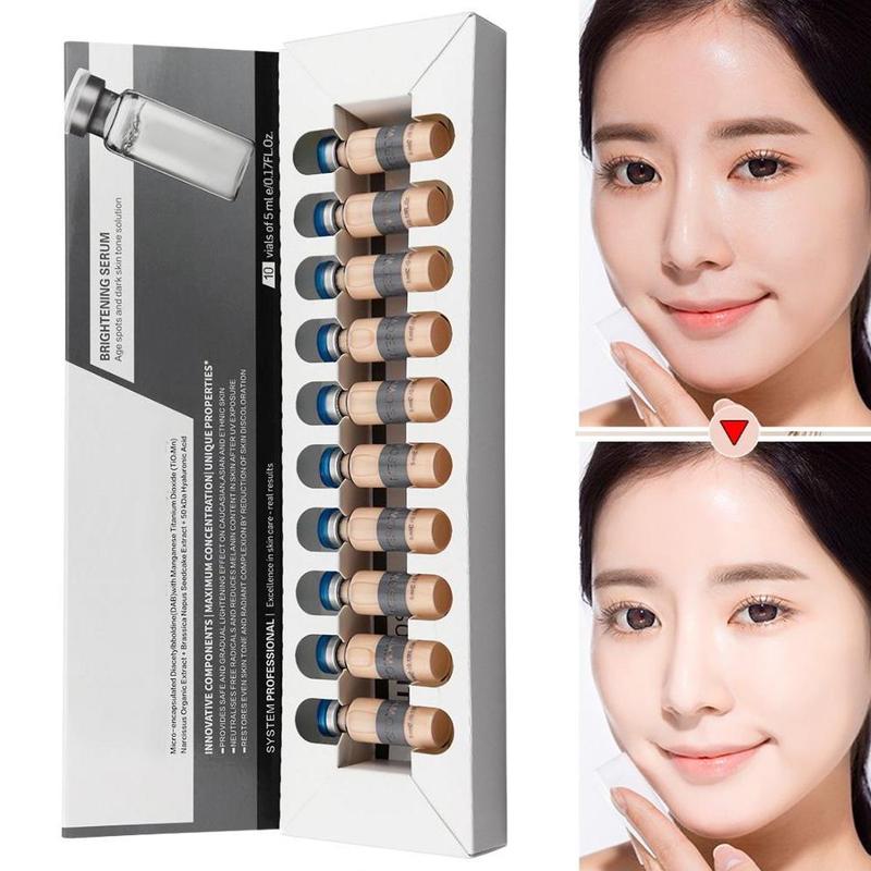 New 5ml *10 Skin Glow Cream Meso White Brightening Shrink Pores Repair Serum Natural Nude Concealer Make Up Residency Foundation