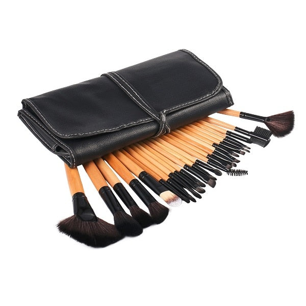 Beauty Makeup Set Tool Professional 15 Colors Face Concealer Contour Platte +1 Cosmetic Sponge Puff+24pcs Pro Makeup Brushes